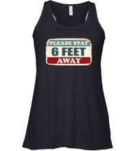 Load image into Gallery viewer, Please Stay 6 Feet Away Social Distancing Coronacation Racerback Tank

