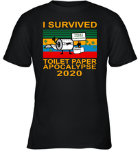 Load image into Gallery viewer, I Survived The Toilet Paper Crisis Of 2020 Coronacation Youth T-Shirt
