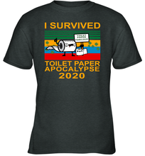 Load image into Gallery viewer, I Survived The Toilet Paper Crisis Of 2020 Coronacation Youth T-Shirt
