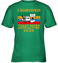 Load image into Gallery viewer, I Survived The Toilet Paper Crisis Of 2020 Coronacation Youth T-Shirt
