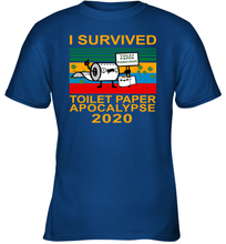 Load image into Gallery viewer, I Survived The Toilet Paper Crisis Of 2020 Coronacation Youth T-Shirt
