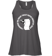 Load image into Gallery viewer, I Survived The Great Toilet Paper Crisis Coronacation Racerback Tank
