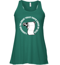 Load image into Gallery viewer, I Survived The Great Toilet Paper Crisis Coronacation Racerback Tank
