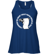 Load image into Gallery viewer, I Survived The Great Toilet Paper Crisis Coronacation Racerback Tank
