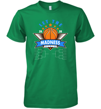 Load image into Gallery viewer, March College Basketball Let the Madness Begin Coronacation Premium Men&#39;s T-Shirt
