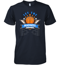 Load image into Gallery viewer, March College Basketball Let the Madness Begin Coronacation Premium Men&#39;s T-Shirt
