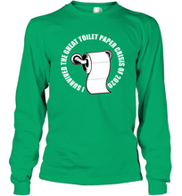 Load image into Gallery viewer, I Survived The Great Toilet Paper Crisis Coronacation Long Sleeve T-Shirt
