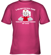 Load image into Gallery viewer, I Survived The Toilet Paper Crisis Coronacation Youth T-Shirt
