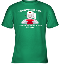 Load image into Gallery viewer, I Survived The Toilet Paper Crisis Coronacation Youth T-Shirt
