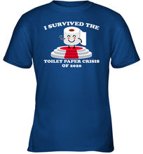 Load image into Gallery viewer, I Survived The Toilet Paper Crisis Coronacation Youth T-Shirt
