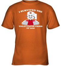 Load image into Gallery viewer, I Survived The Toilet Paper Crisis Coronacation Youth T-Shirt
