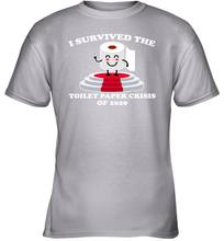 Load image into Gallery viewer, I Survived The Toilet Paper Crisis Coronacation Youth T-Shirt
