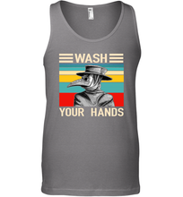 Load image into Gallery viewer, Plague Doctor Wash Your Hands Coronacation Tank Top
