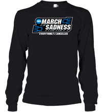 Load image into Gallery viewer, March Sadness Everythings Cancelled Basketball Coronacation Youth Long Sleeve
