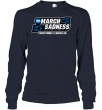 Load image into Gallery viewer, March Sadness Everythings Cancelled Basketball Coronacation Youth Long Sleeve

