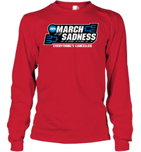 Load image into Gallery viewer, March Sadness Everythings Cancelled Basketball Coronacation Youth Long Sleeve
