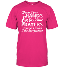 Load image into Gallery viewer, Wash Your Hands And Pray Jesus Coronacation T-Shirt
