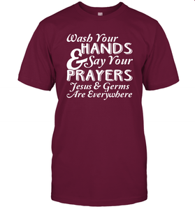 Wash Your Hands And Pray Jesus Coronacation T-Shirt