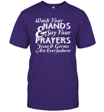 Load image into Gallery viewer, Wash Your Hands And Pray Jesus Coronacation T-Shirt
