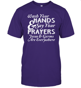 Wash Your Hands And Pray Jesus Coronacation T-Shirt